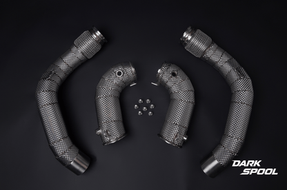 Downpipe BMW M5 F90 / M8 F9X  with heat shield
