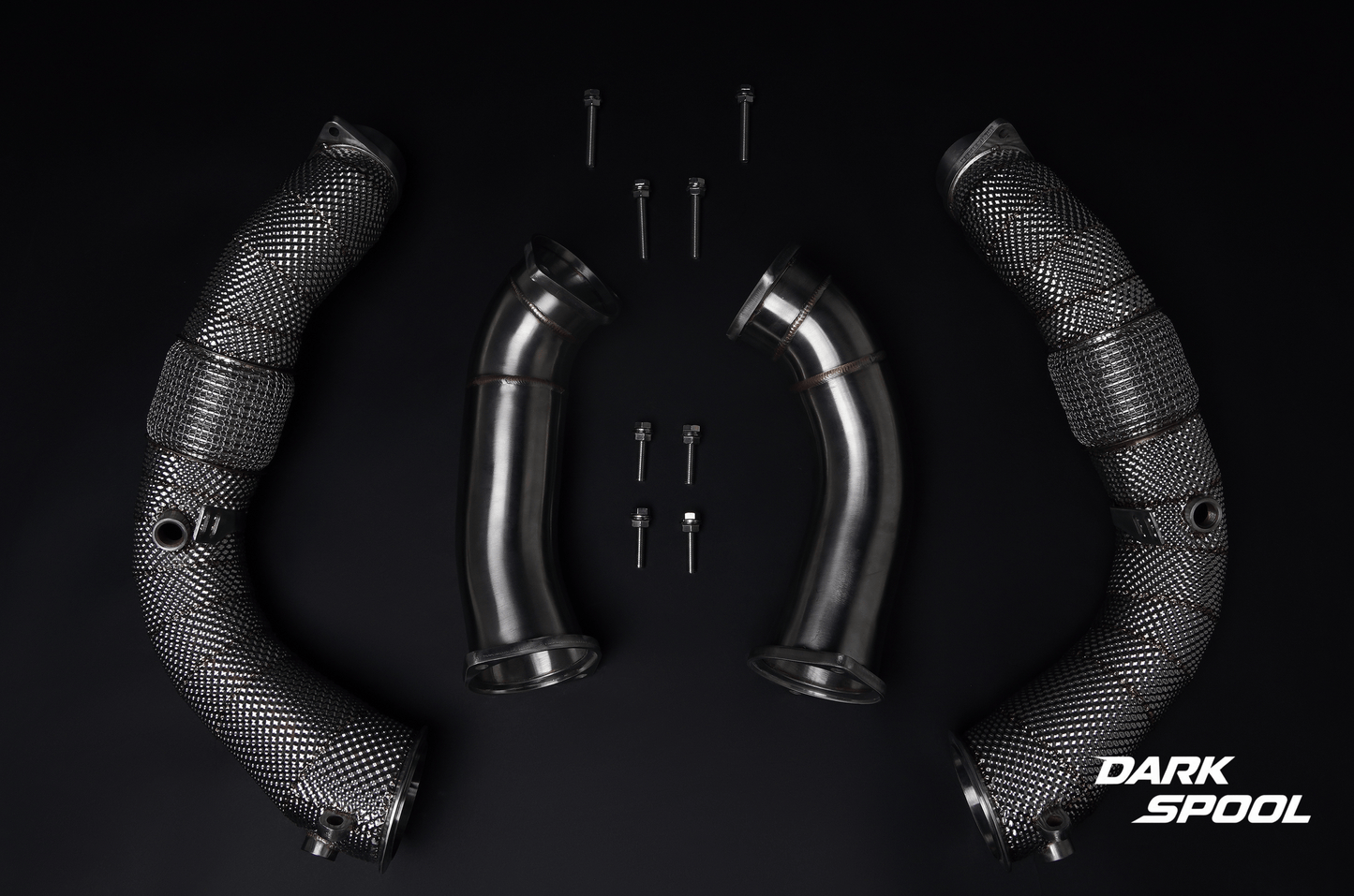 Downpipe BMW X5m X6m LCI 2023+ with heat shield