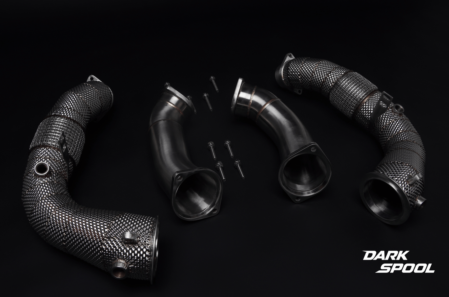 Downpipe BMW X5m X6m LCI 2023+ with heat shield