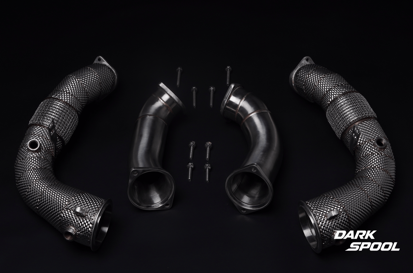 Downpipe BMW X5m X6m LCI 2023+ with heat shield
